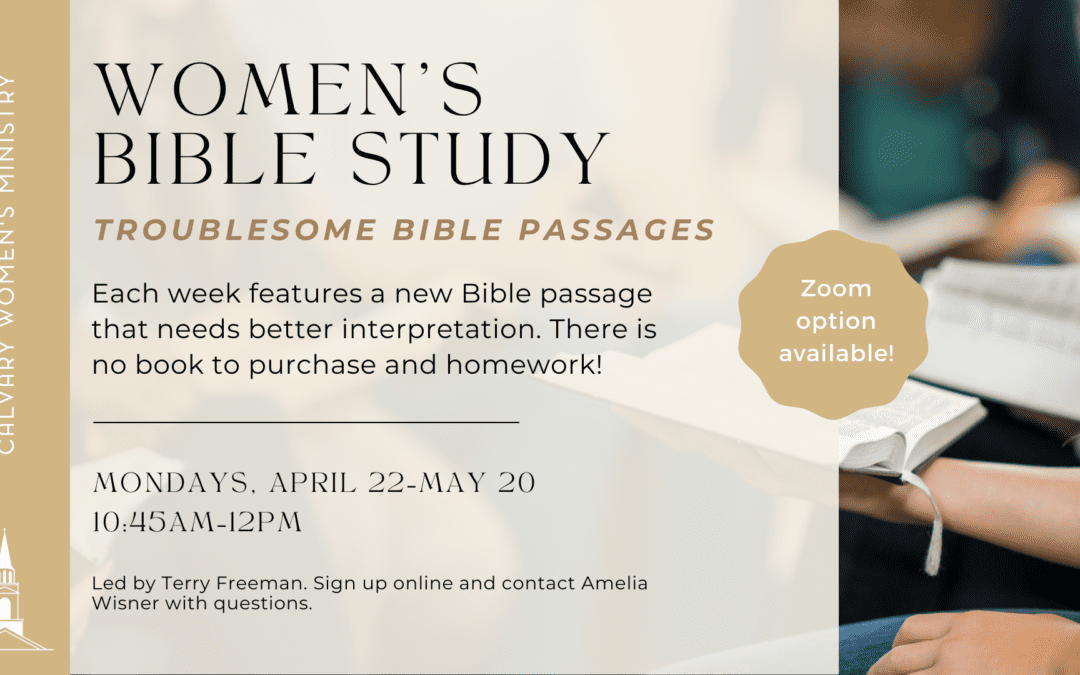 CWM Spring Bible Study