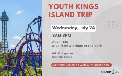 Youth Trip to Kings Island, July 24